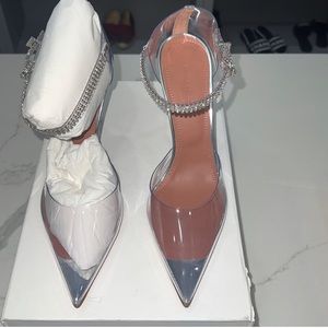 Amina Muaddi Ursina Crystal PVC Pump